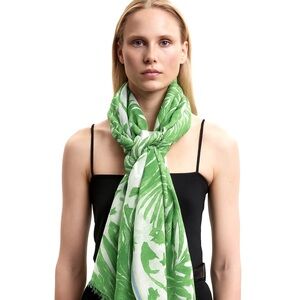 Épice Paris Scarf‎ Silk Cotton Tropical Print